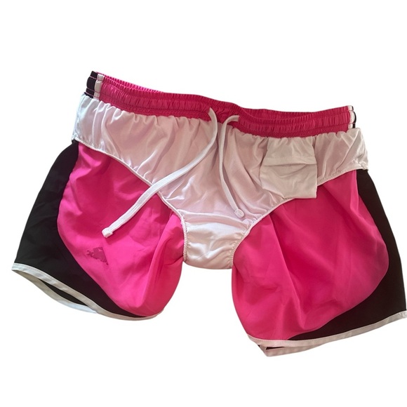 Apex Athletic Shorts Size Large Hot Pink Elastic Waistband White Lining - Picture 5 of 10